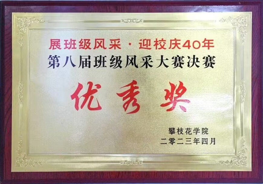 英国beat365官方网站入口在第八届班级风采大赛中获得“优秀奖”。